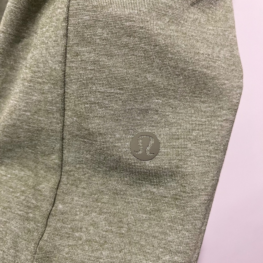 Lululemon Mens Evolution Polo Shirt Heathered Olive Green Short Sleeve Size S - Picture 4 of 7